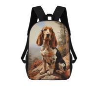 sinyumoney Basset Hound Mochila Escolar Infantil De 17 Pulgadas, Impresa En 3D, Estilo Casual, Para Niños, Ideal Para Viajes, Como Mochila Escolar O Para Llevar Libros.