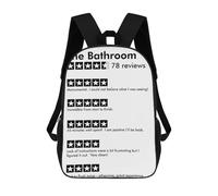 sinyumoney Bathroom Reviews Funny Mochila Escolar Infantil Impresa En 3D, Mochila Informal De Moda Para Niños, Mochila De Viaje De Alta Capacidad Para Libros Para Niños 17inch