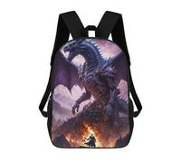 sinyumoney Battle Majestic Dragon Mochila Para Niños, Adolescentes Y Estudiantes, Mochilas Para Niñas, Mochilas Para Niños Pequeños, Primaria Y Secundaria 17inch