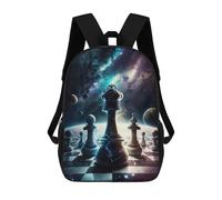 sinyumoney Battle of Kings Chess Mochila Escolar Para Niños De 17 Pulgadas, Mochila Informal De Viaje Para Niños Y Niñas, Mochila De Gran Capacidad Para El Día A Día 17inch