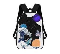 sinyumoney Battle Space Mochilas Infantiles Impresas En 3D, Mochilas De Moda Informales, Mochilas De Viaje Bonitas, Mochilas Informales Para Exteriores Para Niños Y Niñas 17inch