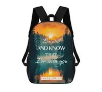 sinyumoney Be still And Know Mochila, Mochila Infantil, Mochila Escolar Para Estudiantes, Mochila Para Libros, Mochila Escolar Impresa En 3D Para Niños Y Niñas 17inch