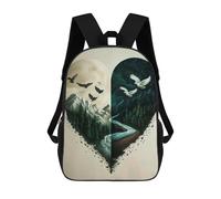 sinyumoney Be Together Mochila Escolar Impresa En 3D Para Niños, Mochila Escolar Informal De Moda Para Viajes Para Niños Y Estudiantes 17inch