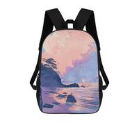 sinyumoney Beach Sunset Mochilas Para Niños Mochila Escolar Mochila Escolar Impresa En 3D Para Niños Estudiantes De Primaria Y Secundaria 17inch