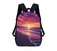 sinyumoney Beach Sunset Painting-1 Mochila Escolar Para El Trabajo, Negocios, Universidad, Escuela Para Hombres/mujeres 17inch