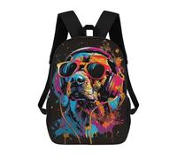 sinyumoney Beagle Colorful Mochila Escolar/de Negocios, Resistente, Para Portátil, Para La Escuela/trabajo/viajes 17inch