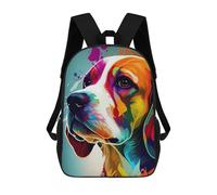 sinyumoney Beagle Colorful Mochilas Escolares Ligeras Mochila Escolar De Día Mochila Escolar Para La Universidad Para Adolescentes Chicas Chicos Mujeres Hombres 17inch