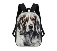 sinyumoney Beagle Dog Loyal Companion Mochila, Mochila Infantil, Mochila Escolar Para Estudiantes, Mochila Para Libros, Mochila Escolar Impresa En 3D Para Niños Y Niñas 17inch