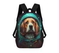 sinyumoney Beagle Dog Mochila Infantil, Mochila Escolar Infantil, Mochilas Escolares Impresas En 3D Para Niños Y Estudiantes Adolescentes 17inch