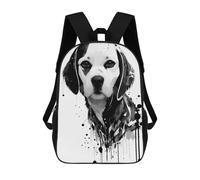 sinyumoney Beagle Dog Splash Art Mochila, Mochila Escolar Impresa En 3D, Bolsa Para El Almuerzo Escolar, Mochila De Viaje, Mochila Para Amigos, Mochila Escolar Para Niñas Y Niños 17inch