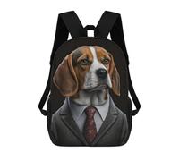 sinyumoney Beagle in A Mens Suit Mochila Infantil, Mochila Escolar Para Niños Y Adolescentes, Mochila De Viaje, Mochila Escolar, Mochila Para Libros 17inch