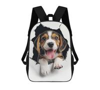 sinyumoney Beagle Mochila Escolar Impresa En 3D 17inch Mochila Escolar Infantil Mochilas De Viaje Mochila Informal De Moda Para Niños Y Estudiantes