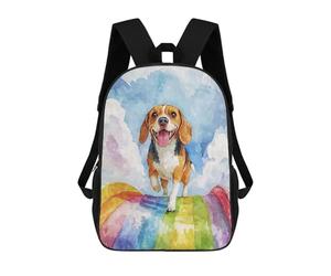sinyumoney Beagle Rainbow Bridge Mochila Mochila Informal Mochila De Día Escuela Trabajo Viajes Bolsa Para Hombres/Mujeres 17inch