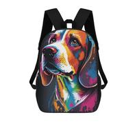sinyumoney Beagle Style 3 Mochilas Infantiles Escolares Impresas En 3D, Mochilas Para Niños, Mochilas De Viaje Para Niños Y Niñas, Mochilas Escolares Para Niños 17inch