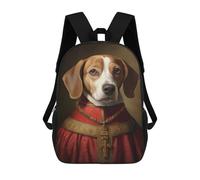 sinyumoney Beagle The Pope Mochila Escolar Para Institutos Y Colegios Informales Para Acampar, Aventuras Al Aire Libre Y Viajes Diarios 17inch