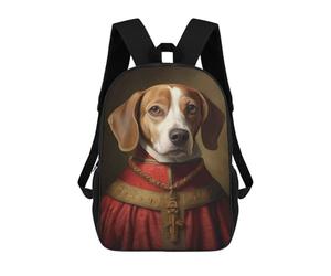 sinyumoney Beagle The Pope Mochila Escolar Para Institutos Y Colegios Informales Para Acampar, Aventuras Al Aire Libre Y Viajes Diarios 17inch