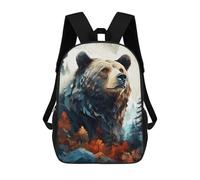 sinyumoney Bear Animal Art Mochila Escolar Infantil Impresa En 3D Para Niños, Mochila De Viaje De Alta Capacidad, Bolsas Para Libros, Mochila Escolar Infantil 17inch