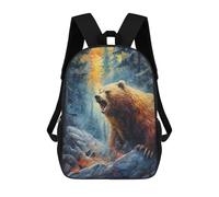 sinyumoney Bear Colorful Mochila Escolar Grande Resistente Al Agua Para Portátil Para Niñas, Niños Y Adolescentes 17inch