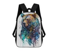 sinyumoney Bear Colorful Mochila Escolar Para Computadora Para La Escuela/trabajo/viajes Para Niñas, Adolescentes 17inch