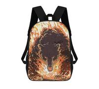 sinyumoney Bear Fire Mochila Infantil, Mochila Escolar Infantil, Mochilas Escolares Impresas En 3D Para Niños Y Estudiantes Adolescentes 17inch