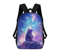 sinyumoney Bear in Space Mochilas Para Niños Mochila Escolar Mochila Escolar Impresa En 3D Mochilas Escolares De Moda Para Niños De Primaria Y Secundaria 17inch