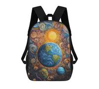Sinyumoney Bear Pink Silhouette Fores Mochilas Escolares Para Niños, Bolsa De Escuela Impresa En 3D Para Niños, Estudiantes De Primaria Y Universidad, Pintura Cosmic Whimsical, 17"