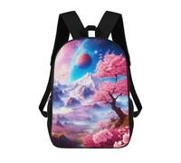 Sinyumoney Bear Pink Silhouette Fores Mochilas Escolares Para Niños, Bolsa De Escuela Impresa En 3D Para Niños, Estudiantes De Primaria Y Universidad, Powerful Blue, 17"
