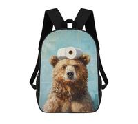 sinyumoney Bear with Toilet Paper Roll on Head Mochilas Escolares, De Viaje Y Universitarias Para Hombres, Mujeres Y Adolescentes 17inch
