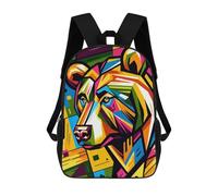 sinyumoney Bear Wpap Colorful Mochila Grande Para Portátil Resistente Al Agua Para El Campus, Viajes Al Aire Libre Y Deportes 17inch