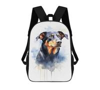 sinyumoney Beauceron Watercolor Dog Mochila Escolar Impresa En 3D 17inch Mochilas De Moda Para Niños, Mochilas Escolares Para Niños De Primaria Y Secundaria