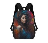 sinyumoney Beautiful Abstract Woman Mochila Escolar Para Niños Con Impresión 3D, Mochila Moderna Para Niños Y Niñas, Mochila Informal Para Estudiantes. 17inch