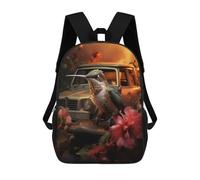 sinyumoney Beautiful Colorful Bird Mochila Escolar Infantil Impresa En 3D Para Niños, Mochila De Viaje De Alta Capacidad, Bolsas Para Libros, Mochila Escolar Infantil 17inch