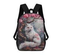 sinyumoney Beautiful Fox Blossom Tree Mochila Escolar, Mochila De Viaje Resistente Al Agua, Mochila Para Computadora Para Niñas, Niños Y Adolescentes 17inch