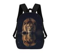 sinyumoney Beautiful Magical Lion Mochila Escolar, Mochila Para Portátil, Mochila Para Camping, Aventuras Al Aire Libre Y Viajes Diarios 17inch