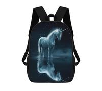 sinyumoney Beautiful Magical Unicorn Mochila Escolar Infantil Estampada Para Adultos Y Niños, Mochila De Viaje Para El Día A Día 17inch