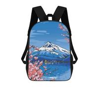 sinyumoney Beautiful Mt Fuji Sakura Mochila Escolar/de Trabajo/para Portátil Para Hombres, Mujeres Y Adolescentes 17inch
