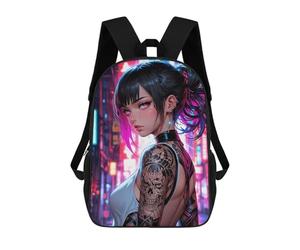 sinyumoney Beautiful Neon Girl Posing Mochila Escolar, Bolso De Negocios, Bolso Para Portátil Resistente: Perfecto Para Viajes, Trabajo Y Uso Diario 17inch