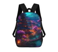 sinyumoney Beautiful Night The Villag Mochilas Informales Para Niños, Mochila Escolar Para Adolescentes, Niñas Y Niños, Mochilas Para Libros 17inch