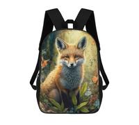 sinyumoney Beautiful Red Fox Mochila Escolar De 17 Pulgadas Impresa En 3D Mochilas Infantiles Mochila Genial Impresa En 3D Para Niños De Primaria Y Secundaria