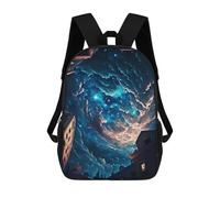 sinyumoney Beautiful Sky Mochila Escolar Impresa En 3D Para Niños, Mochila Escolar Informal De Moda Para Viajes Para Niños Y Estudiantes 17inch