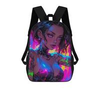 sinyumoney Beautiful Tattoo Anime Mochila Escolar, Bolso De Negocios, Bolso Para Portátil Resistente Para Niños/niñas/adolescentes 17inch