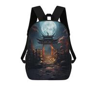 sinyumoney Beautiful Torri Gate Moon Mochila Escolar Para Niños Mochila Escolar Impresa En 3D Mochila Escolar De Moda Para Niños De Primaria Y Secundaria 17inch