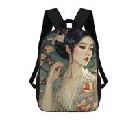sinyumoney Beauty Asian Girl Mochilas Para Niños Mochila Escolar Mochila Escolar Impresa En 3D Para Niños Estudiantes De Primaria Y Secundaria 17inch
