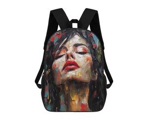 sinyumoney Beauty Drawn Woman Mochila Escolar Secundaria Informal Para Viajes - Perfecta Para Viajes, Trabajo Y Uso Diario 17inch