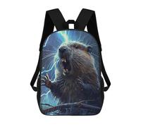 sinyumoney Beaver Lightning Mochila Infantil De Moda Divertida Mochila Escolar Para Niños Y Adolescentes Con Impresión 3D Para Niños 17inch