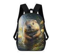 sinyumoney Beaver Watersketch Drawing Mochila Escolar Para Niñas 17inch Mochila Informal Ligera Para Niños Y Niñas, Ideal Para Estudiantes De Secundaria