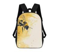 sinyumoney Bee Watercolor Art Mochila Escolar De Moda Para Estudiantes, Adecuada Para Niños Y Niñas, Mochila Informal Para Viajes Al Aire Libre, Esencial Para El Día A Día 17inch