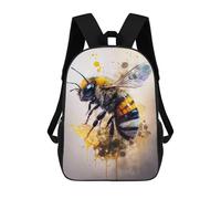 sinyumoney Bee Watercolor Sketch Mochila Escolar Impresa En 3D Para Niños Mochilas De Viaje De Alta Capacidad Bolsas Para Libros Mochila Escolar Para Niños Mochila 17inch