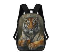 sinyumoney Beer Drinking Tiger Mochila Escolar Impresa En 3D Mochila Escolar De Moda Para Niños Mochilas Para Niños Estudiantes De Secundaria 17inch
