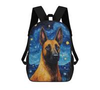 sinyumoney Belgian Malinois Mochila De Peluche Con Dibujos Animados, Mochila 3D Para Niños, Bolsa Escolar, Idea De Regalo De Cumpleaños Para Niños Y Niñas 17inch
